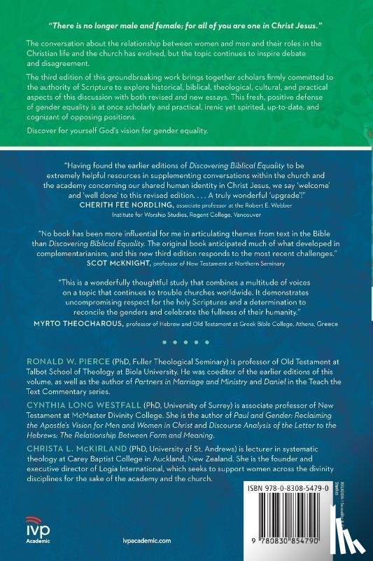 Pierce, Ronald W., Westfall, Cynthia Long, Mckirland, Christa L. - Discovering Biblical Equality – Biblical, Theological, Cultural, and Practical Perspectives