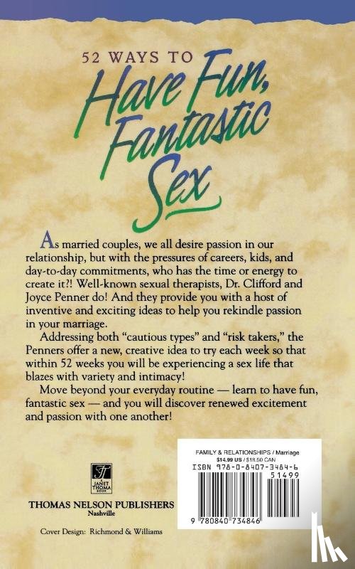 Penner, Clifford, Penner, Joyce - 52 Ways to Have Fun, Fantastic Sex