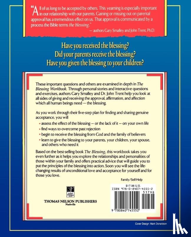 Smalley, Dr Gary, Trent, PH D John, Trent, Dr John T - The Blessing Workbook