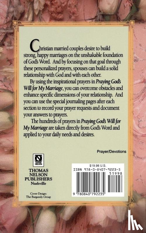 Roberts, Lee - Praying God's Will for My Marriage