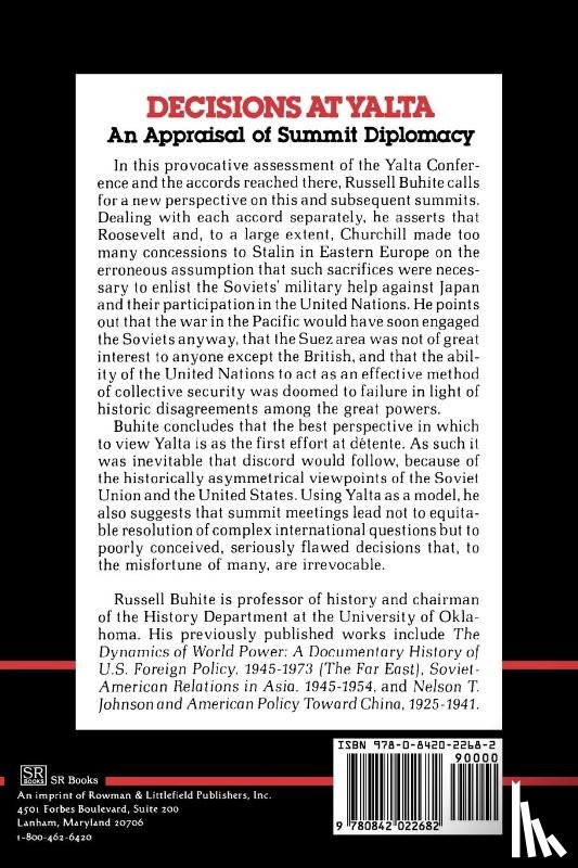 Buhite, Russell D. - Decisions at Yalta
