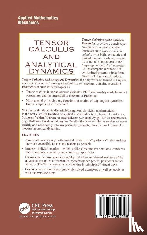 Papastavridis, John G. - Tensor Calculus and Analytical Dynamics