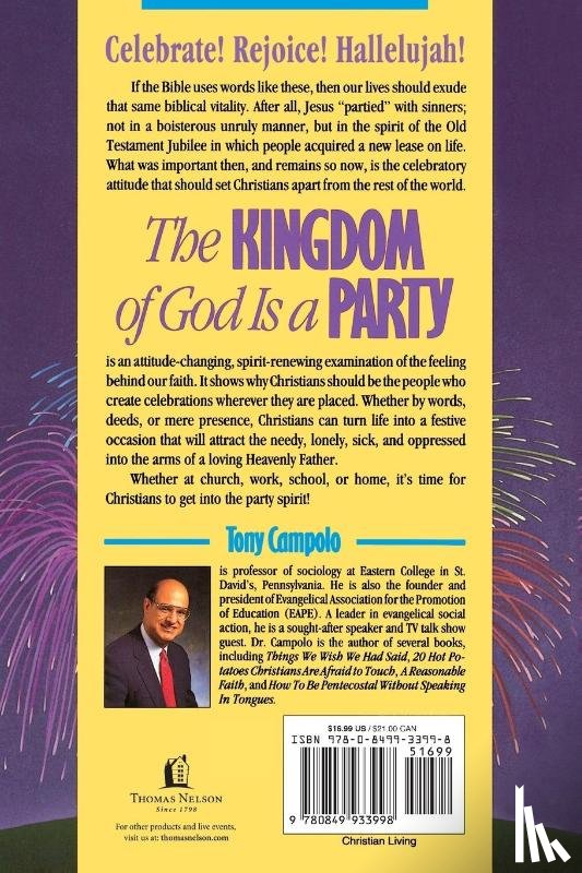 Campolo, Tony, Campolo, Anthony - The Kingdom of God is a Party