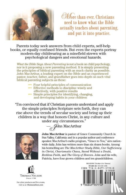 MacArthur, John F. Jr. - What the Bible Says about Parenting