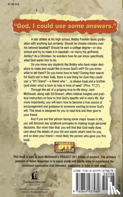 McDowell, Josh, Stewart, Ed - Friendship 911 Collection