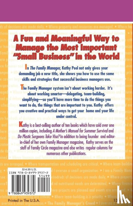 Peel, Kathy - The Family Manager