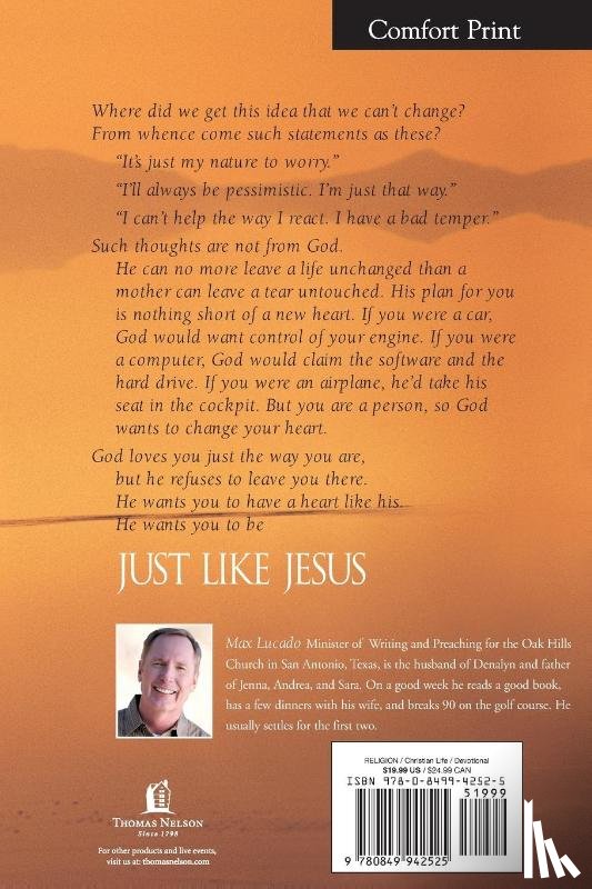 Lucado, Max - Just Like Jesus-Comfort Print