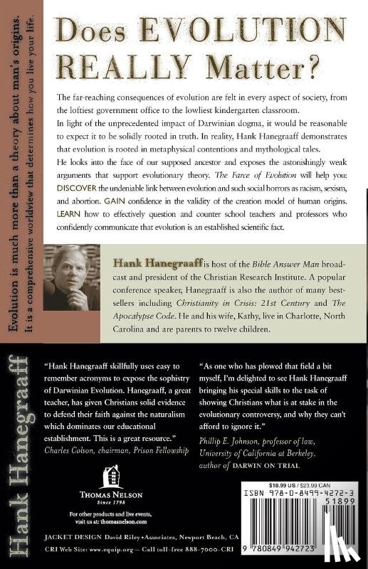 Hanegraaff, Hank - The Face That Demonstrates The Farce of Evolution