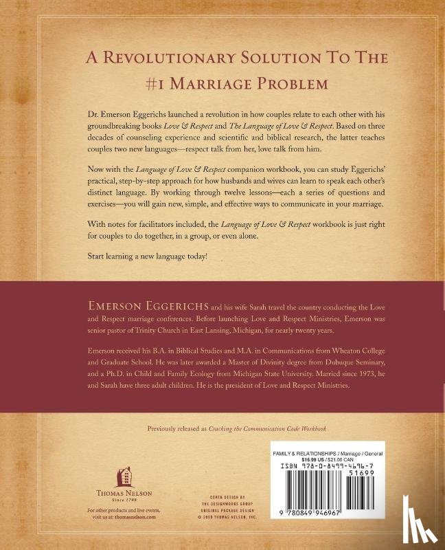 Eggerichs, Dr. Emerson - The Language of Love and Respect Workbook