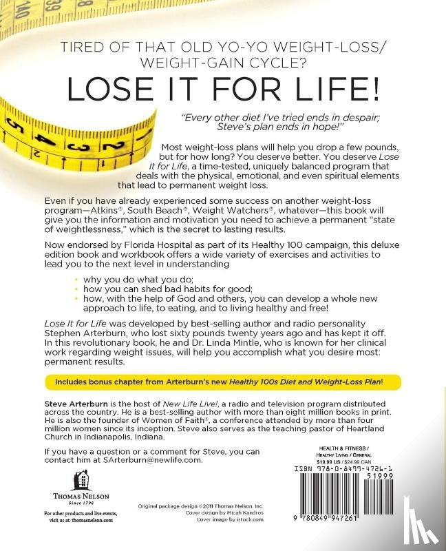 Arterburn, Stephen, Mintle, Linda - Lose It for Life