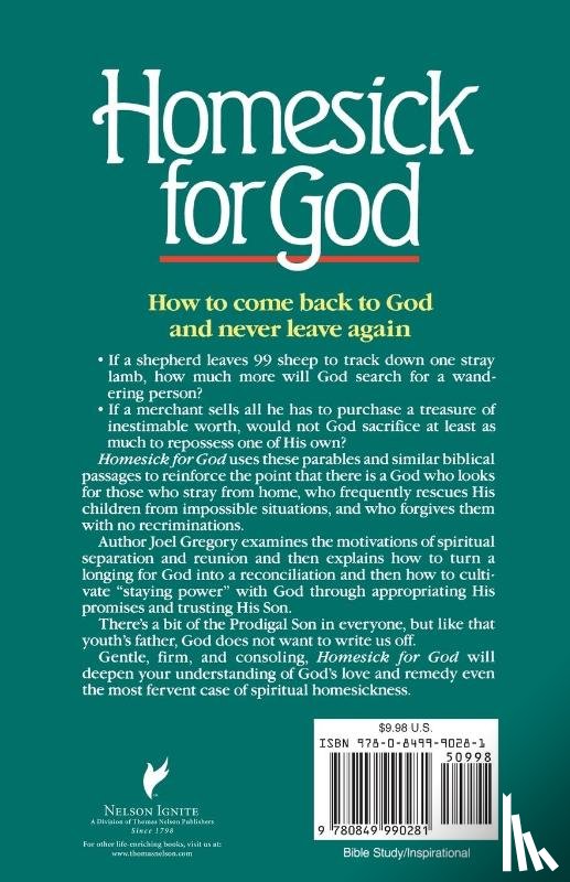 Gregory, Joel - Homesick for God