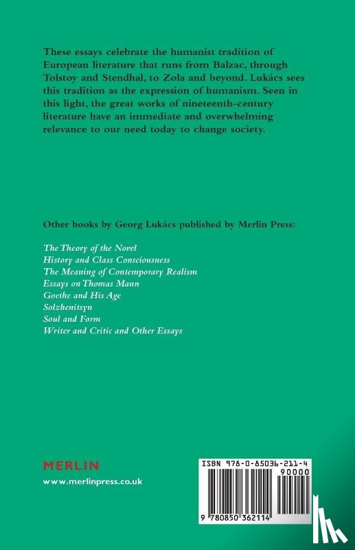 Lukacs, Georg - Studies in European Realism