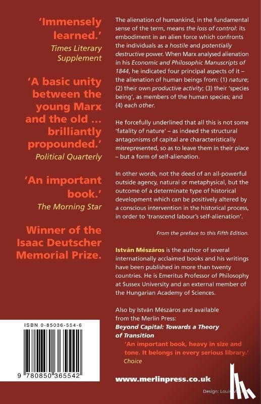 Meszaros, Istvan - Marx's Theory of Alienation