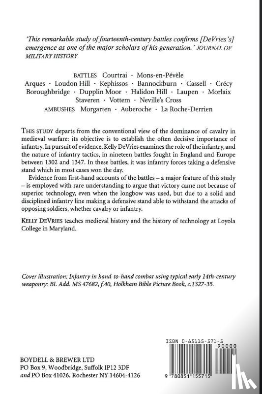 DeVries, Kelly (Customer) - Infantry Warfare in the Early Fourteenth Century