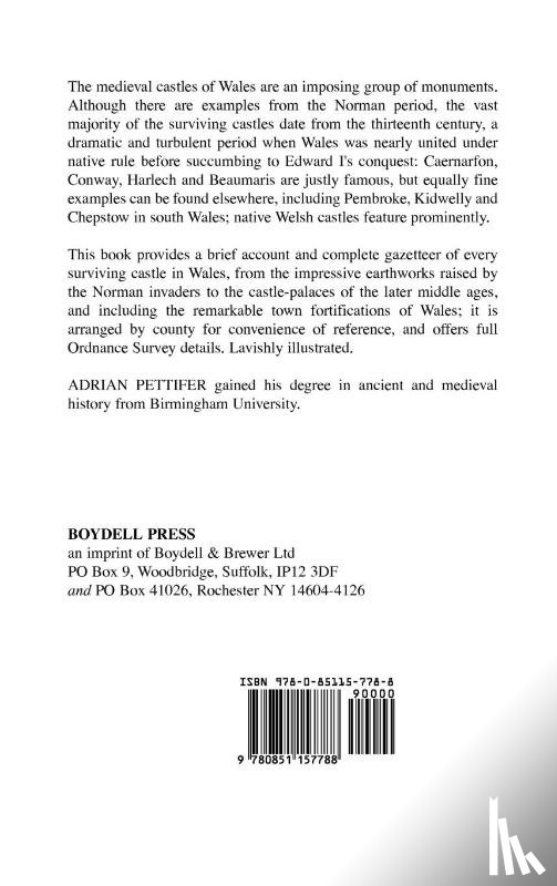 Pettifer, Adrian - Welsh Castles