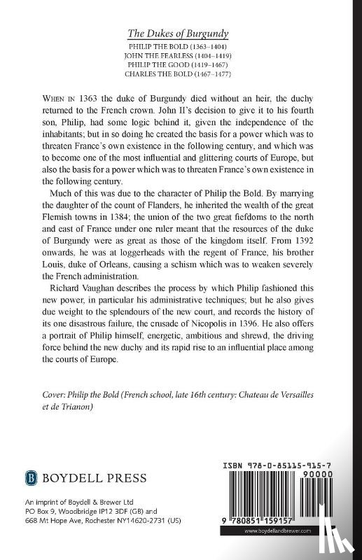 Vaughan, Richard, Vale, Malcolm - Philip the Bold