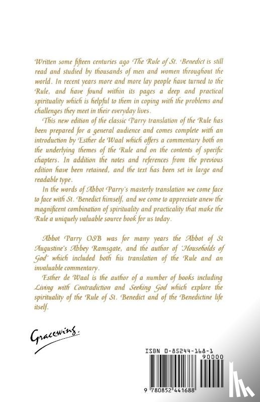 St. Benedict, Abbot - The Rule of St.Benedict