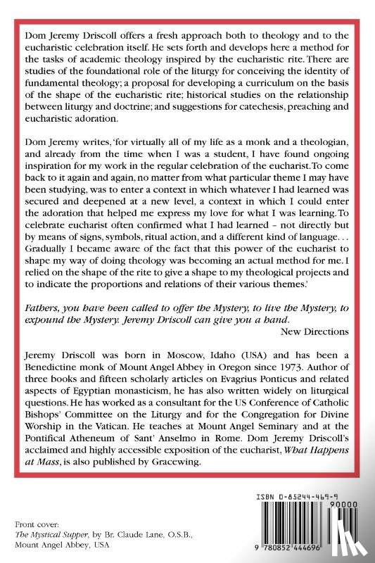 Driscoll, Jeremy - Theology at the Eucharistic Table