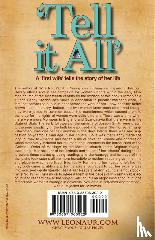 Stenhouse, Fanny - 'Tell it All'