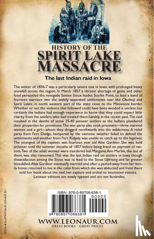 Gardner-Sharp, Abbie - History of the Spirit Lake Massacre and Captivity of Miss Abbie Gardner
