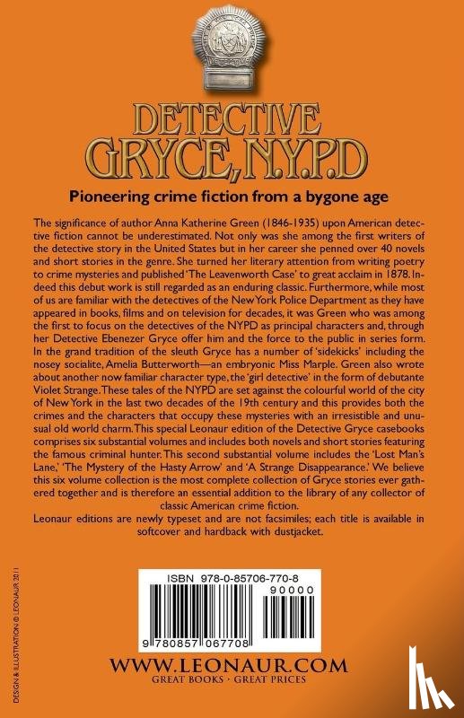 Green, Anna Katharine - Detective Gryce, N. Y. P. D.