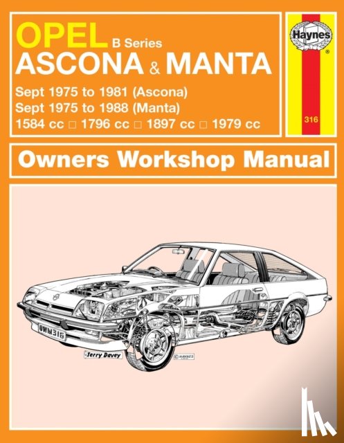 Haynes Publishing - Opel Ascona & Manta (B Series) (Sept 75 - 88) Haynes Repair Manual