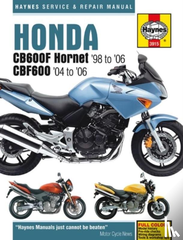 Haynes Publishing - Honda CB600F Hornet & CBF600 (98 - 06) Haynes Repair Manual