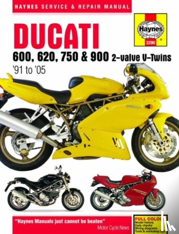 Haynes Publishing - Ducati 600, 620, 750 & 900 2-valve V-Twins (91 - 05) Haynes Repair Manual