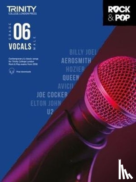 Hal Leonard Corp - Trinity Rock and Pop Male Vocals Grade 6