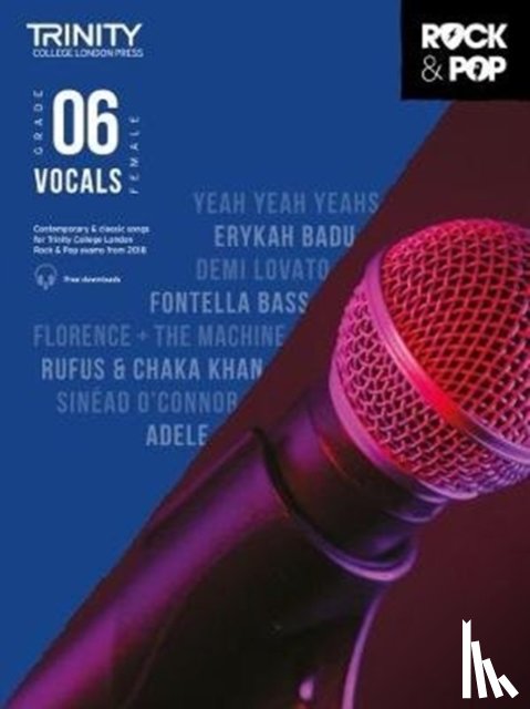 Hal Leonard Corp - Trinity Rock and Pop Female Vocals Grade 6