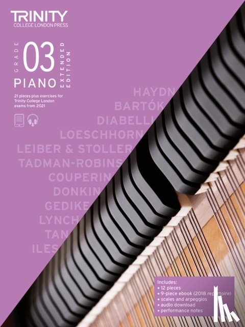 Trinity College London - Piano Exam Pieces & Exercises 21-23 Grade 3 Ext Ed