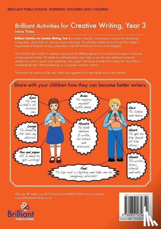 Yates, Irene - Brilliant Activities for Creative Writing, Year 3