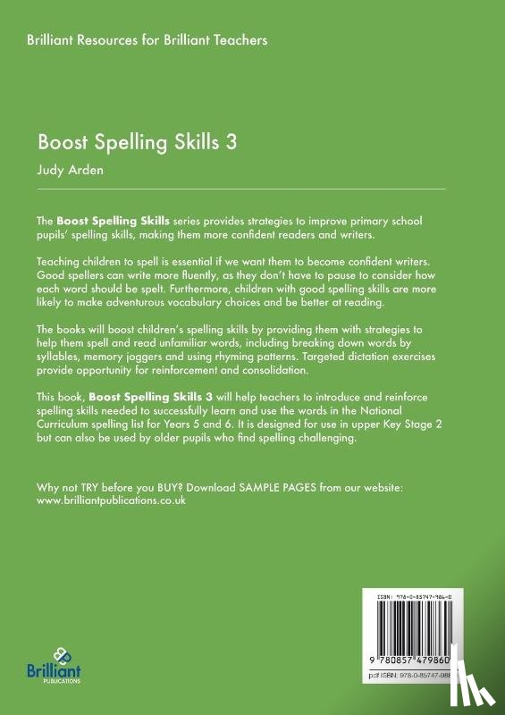 Arden, Judith - Boost Spelling Skills 3