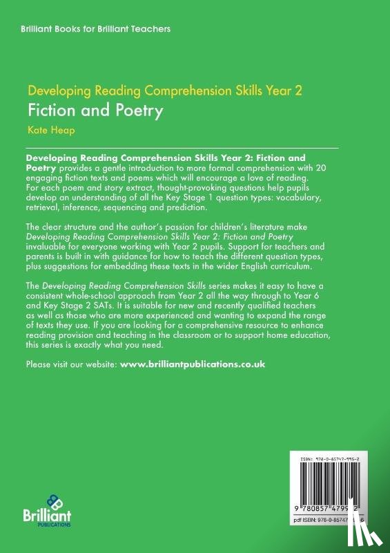 Heap, Kate - Developing Reading Comprehension Skills Year 2: Fiction and Poetry
