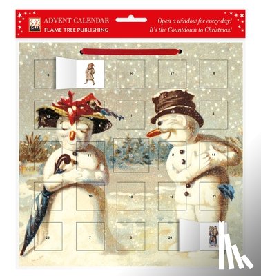Flame Tree Studio - Mr & Mrs Snowman advent calendar (with stickers)