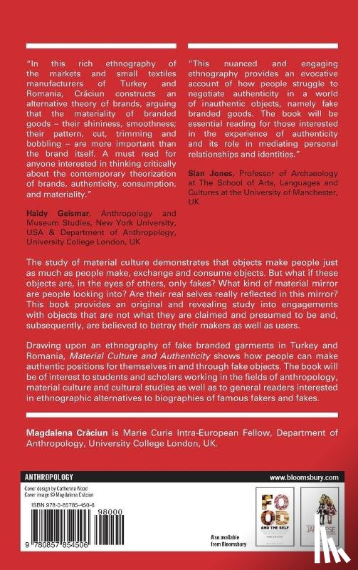 Craciun, Magdalena - Material Culture and Authenticity