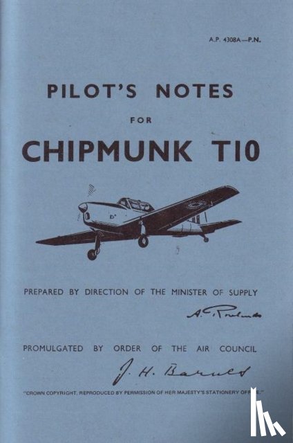 Air Ministry - Chipmunk T10 Pilot's Notes