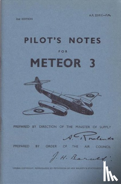 Air Ministry - Meteor III Pilot's Notes