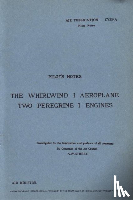 Air Ministry - Whirlwind I Pilot's Notes