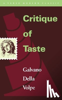 Della Volpe, Galvano - Critique of Taste