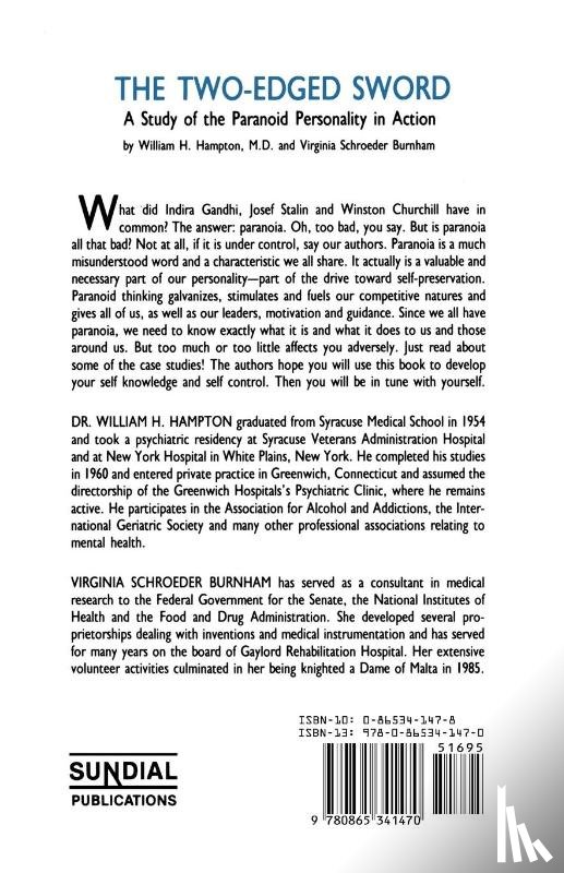 Burnham, Virginia S, Hampton, William H - The Two-Edged Sword