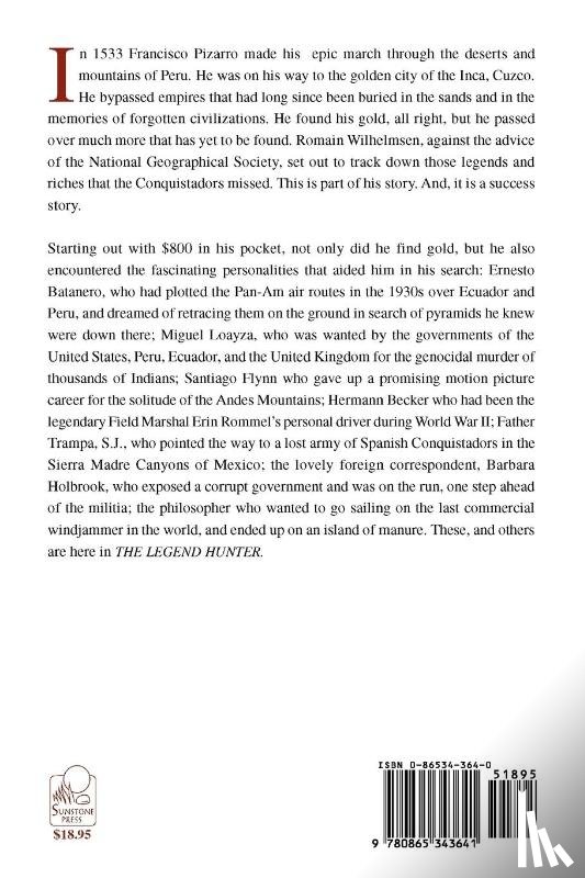 Wilhelmsen, Romain - The Legend Hunter