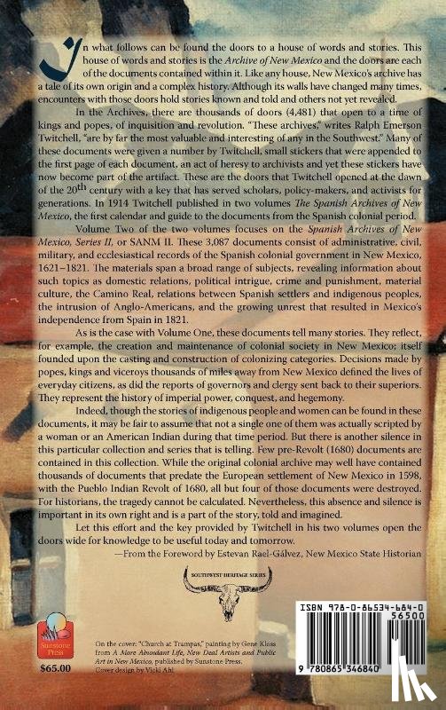 Twitchell, Ralph Emerson - The Spanish Archives of New Mexico, Vol. Two (Hardcover)