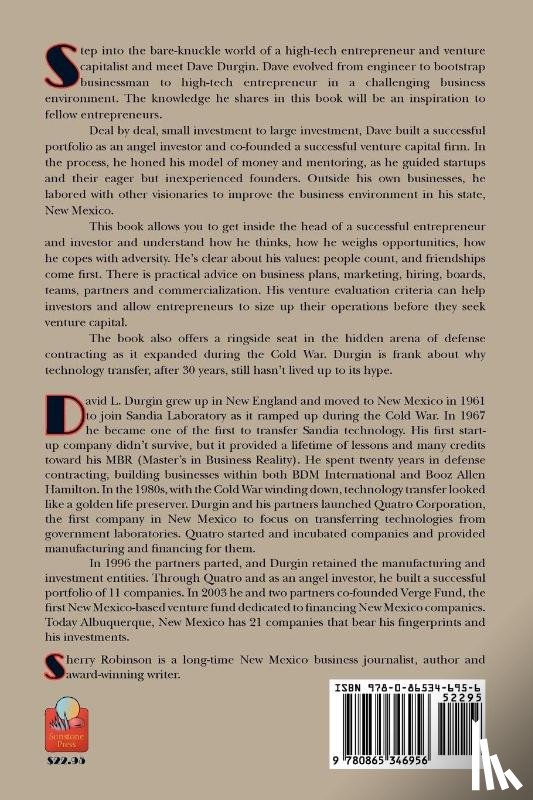 Durgin, David L - Entrepreneur to Investor the Hard Way