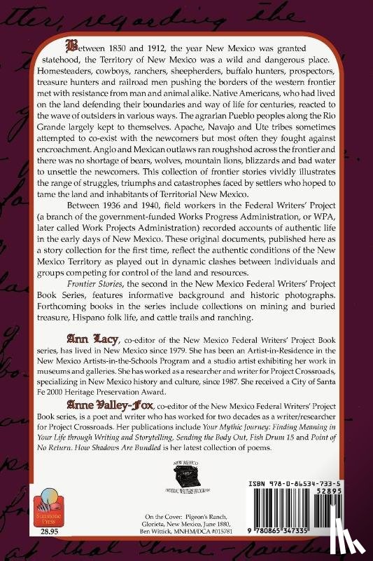 Lacy, Ann, Valley-Fox, Anne - Frontier Stories