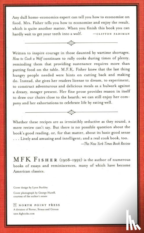 Fisher, M. F. K. - How to Cook a Wolf