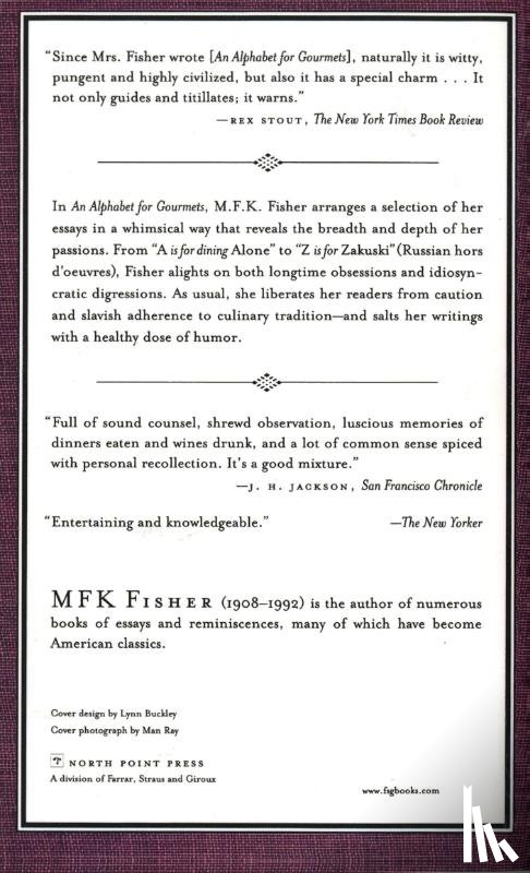 Fisher, M. F. K. - An Alphabet for Gourmets
