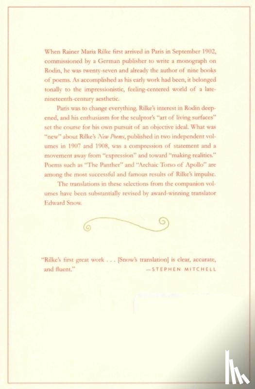 Rilke, Rainer - New Poems