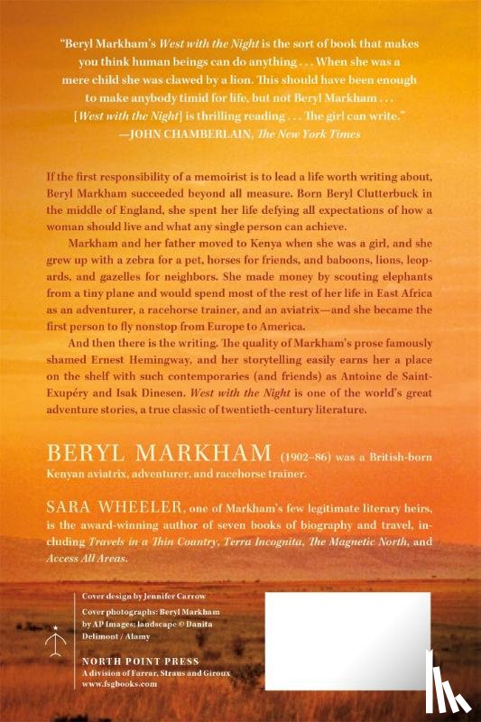 Markham, Beryl - West With the Night