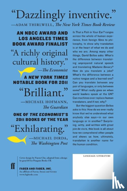 Bellos, David - Is That a Fish in Your Ear?